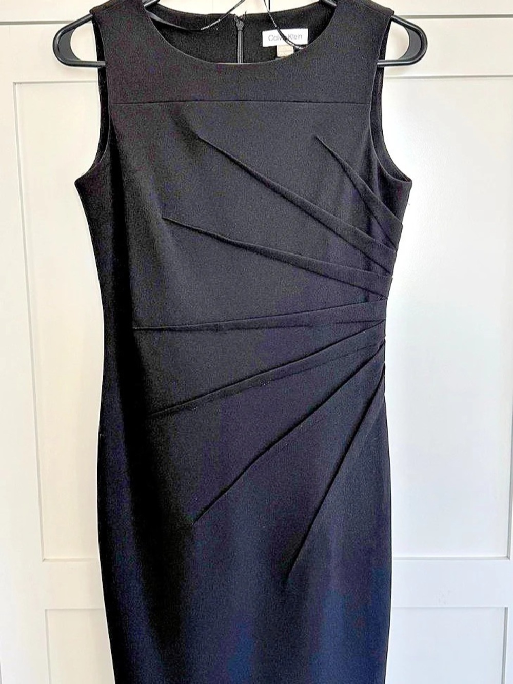Calvin Klein Starburst Sleeveless Sheath Dress Black Size 6P